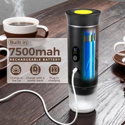 Koffiezetapparaat - Espresso machine - Verse koffie zetten - Compact design - 1-kops - Zwart — thumbnail 3