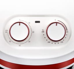 Compacte Airfryer - Heteluchtfriteuse - Gezond Frituren - Energiebesparend - 32 Liter - Wit Rood — thumbnail 5