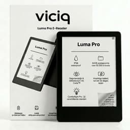 viciq Luma Pro ereader - 2026 model E-reader - Schermverlichting - 64GB opslag- 6 inch touchscreen - E-book reader - Inclusief oplader - Inclusief leren beschermhoes — thumbnail 1