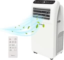 Daity Draagbare airconditioner van 12.000 BTU (3,5 kW) – Drie-in-één functie (koelen, ontvochtigen, luchttoevoer) – Uitgerust met afstandsbediening, afdichtingsplaat, afvoerkanaal, connector en plat mondstuk – Milieuvriendelijk R290-koelmiddel — thumbnail 1