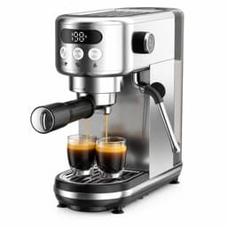 Espressomachine 20 Bar met Melkopschuimer - Zeefdragermachine voor Cappuccino en Latte — thumbnail 1