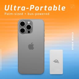Externe SSD - Draagbare Opslag - Snelle Data Transfer - Aluminium Behuizing - 1 TB - Zilver — thumbnail 3
