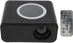 KZQ Mini Projector - Draagbaar Full Hd 1080p Led Projector Met Wifi - Geschikt Voor Telefoon En Computer - Ideaal Voor Thuis Slaapkamer Tuin Binnen Buiten Kamperen En Voetbal Kijken - Zwart — thumbnail 1