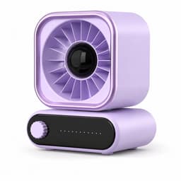 Mini Bureauventilator - Stille Tafelventilator met Automatische Oscillatie - USB Ventilator voor Kantoor, Slaapkamer en Studeerkamer - Compacte Draagbare Ventilator — thumbnail 1