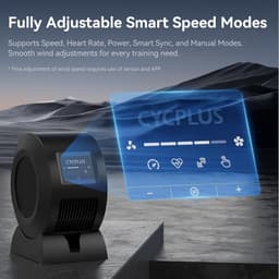 Cycplus F1 Pro Cardio - Fitness Fan met Afstandbediening - Air Mover - Ventilator - met App - Vloerventilator - Hartmeter - Cycling fan - Fiets ventilator - Indoor - met Standaard — thumbnail 4