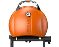 O-Grill 900 Orange - Draagbare Gas BBQ - Extra Groot Grilloppervlak - Met Thermometer - Camping / Tuin - Oranje