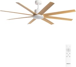 CREATE - Stille plafondventilator van 40W verkrijgbaar in meerdere maten - XL Ø165 - Geen licht - Afstandsbediening - WIND INDUSTRIAL — thumbnail 1