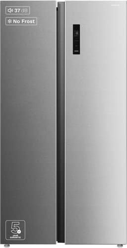 Inventum SKV0178R No Frost energiezuinige Amerikaanse koelkast - 555 liter - Digitaal led-display - IJsblokjesmaker - Stil: 37 dB Superkoelen - Supervriezen - 2 deuren - Energielabel D - RVS — thumbnail 1