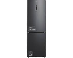 Inventum KV1850B No Frost energiezuinige koel-vriescombinatie - 185 cm hoog - 338 liter - Zeer stil: 35 dB - Superkoelen - Supervriezen - Energielabel C - Vrijstaand - Zwart
