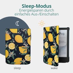 PocketBook Verse Pro e-reader Azure – 6 inch – 16 GB – waterdicht + Citroen / Lemon Print Hoesje – voordeelbundel — thumbnail 5