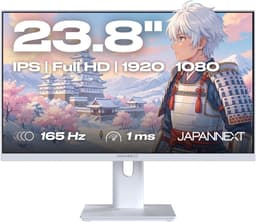 JAPANNEXT Gaming Monitor 23.8" IPS Full HD (1920x1080) 165Hz 1ms Wit | JN-I238F165-HSP-W — thumbnail 1