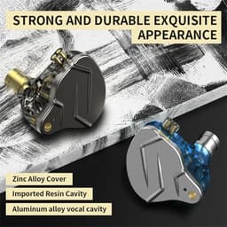 KZ ZSN PRO X - In-Ear Monitors - IEM - Muziek & Gaming Oortjes - Oordoppen - Verwisselbare Kabel - Hybride Drivers - Ergonomisch Design – Blauw — thumbnail 2