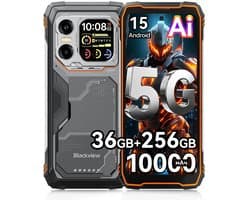Blackview XPLORE X1 Robuuste Smartphone 5G - 36GB RAM - 256GB ROM - 10000mAh 55W - 6,78 inch 120Hz - IP68/IP69K Robuuste Telefoon - 108MP+50MP Camera - Android 15 - NFC GPS - Oranje