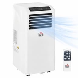 TEKROA® Mobiele Airco 3-in-1 - 9000 BTU -Airconditioning Inclusief Afstandsbediening & 24-uurs Timer - Koelen, Ontvochtigen & Ventileren - Wit — thumbnail 1