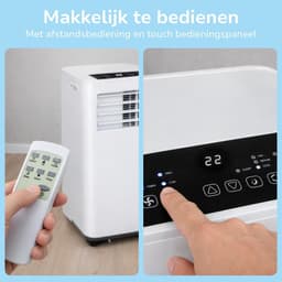 Mobiele Airco - Airconditioner - Ruimte Koelen - 3-in-1 Functie - 9000 BTU - Wit — thumbnail 4
