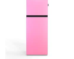 NUNKI MEDIUM-ABUB / Dubbel-Deurs Koelkast, E Klasse, 206l, Bubblegum Pink, Satin (ALL sides)