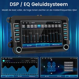 Hexinex Autoradio - geschikt voor VW Golf 5, 6, Polo, Skoda Caddy, T5, Passat - 7-inch Scherm - 2+64GB CARPLAY FM RDS - Achteruitrijcamera DAB+ — thumbnail 5