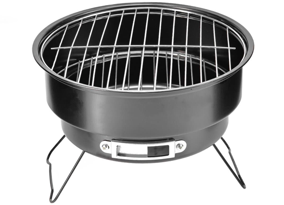 Dailygoods- Barbecue Draagbare Houtskool Grill - Roestvrij Staal - Opvouwbaar - Buiten Grill - Camping Grill - Handgreep voor Gemak — afbeelding 1