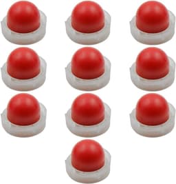 10 stuks primerlampen met ringen voor carburateur, vervangingsonderdelen voor grasmaaier motoren, oliebel en carburateuraccessoires — thumbnail 1