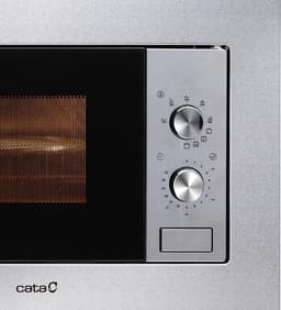 Inbouwmagnetron - Keukenoven Grill - Snel Gerechten Bereiden - Roestvrij Staal - 20 Liter - Zilver — thumbnail 4