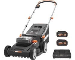 Accugrasmaaier - Elektrische maaier - Gazon Onderhoud - Intellicut Technologie - 41cm Maaibreedte - Zwart Oranje