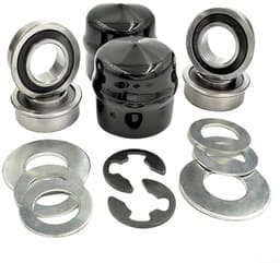 Dailygoods- Voorwielring - Dragende Omzettingsuitrusting - Conversiekit - Compatibel met Craftsman/Poulan/Husqvarna/Jonsered - Metaal/Rubber - Inhoud: 1 set - Wielbus — thumbnail 4