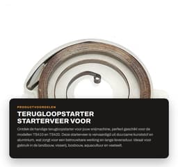 Dailygoods- Terugloopstarter Hoogwaardig Materiaal - Starterveer - Geschikt voor TS410/TS420 - Duurzaam - Betrouwbaar - Lichtgewicht 42 g - Startveer — thumbnail 1