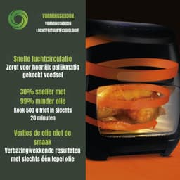 RUX® Heteluchtoven - Oven - Airfryer Oven - 11 Liter - Goud - 33cm x 39cm x 38cm — thumbnail 3