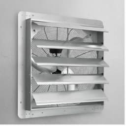 Linkforu – Inbouw Ventilator – Wandverkoeling voor Serre – Kweekkas – Zolder – Werkplaats - 4800 m³/h - 1400 tpm - met Motor — thumbnail 1