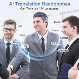 Translation Earbuds Real Time, open oordopjes met Bluetooth 5.4, 144 talen vertaler, hoofdtelefoon-vertaler oordopjes met 25 uur speeltijd, perfect voor reizen en zaken. — thumbnail 5