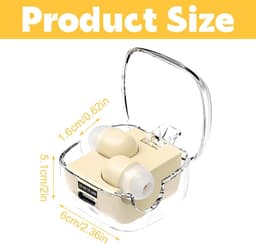 Onzichtbare hoofdtelefoon om te slapen, onzichtbare bluetooth-hoofdtelefoon in huidskleur, hoofdtelefoon, slaap-oordopjes, mini-micro-bluetooth-hoofdtelefoon, bluetooth-headset voor kleine — thumbnail 4