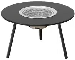 BBQ Picknicktafel met Grill – Rond Draagbaar Barbecue Tafel 58x46 cm — thumbnail 5