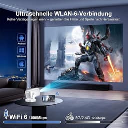 4K Smart Mini Beamer met WiFi 6 en Bluetooth 5.4 — thumbnail 4