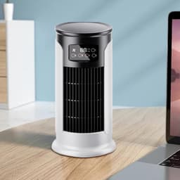 Draagbare Airconditioner | USB Persoonlijke Mini Airco Ventilator - Stille Timer Ruimteverkoeling Compacte 300ml Waterreservoir Persoonlijke Koeler Voor Slaapkamer Auto En Buitenshuis — thumbnail 5