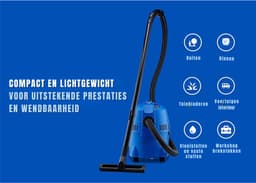 RUX® Karcher - Karcher Stofzuiger - Bouwstofzuiger - Festool Stofzuiger - Bouwstofzuiger Zonder Zak - Blauw - 47cm x 39cm x 36cm — thumbnail 5