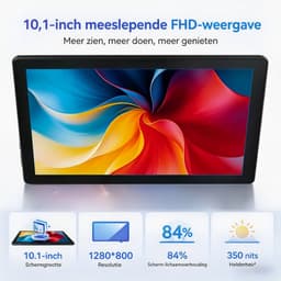 Tablet - 10.1 inch Tablets - Android 16 - Wi-Fi - 256GB - Octa-core A537 - Zwart — thumbnail 5