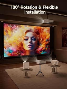 Mini Beamer 1080p met WiFi 6 en Autofocus — thumbnail 5