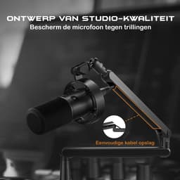 FIFINE T688 XLR - USB / XLR - Dynamische Microfoon - Met Boom Arm - Streaming - Podcasting - Gaming - Geschikt voor PS4 / PS5 / PC - Zwart — thumbnail 4