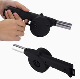 Handmatige BBQ Ventilator - Vuurgolfbuis -Kamperen - Picknicken - BBQ - Zomer - Vakantie - — thumbnail 5