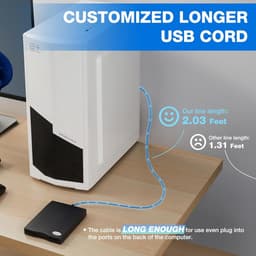 Externe Floppy Disk Lezer - USB Diskettestation - Oude Bestanden Lezen - Ultradun Ontwerp - 35 Inch - Zwart — thumbnail 5