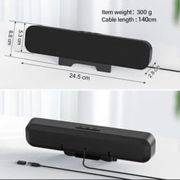 Mini Soundbar – TV Soundbar – Bluetooth Soundbar - Multimedia speaker — thumbnail 4
