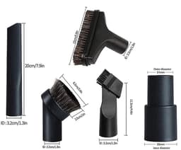 Stofzuiger Accessoire Set - 32mm/35mm Adapter Mondstuk - Veelzijdige Reiniging - Voor Auto en Huis - Dierenhaarverwijdering - Voor Huisdiereigenaren - Draagbaar - 5 stuks — thumbnail 4