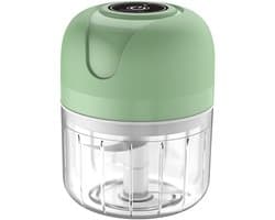 Elektrische knoflookhakker, keukenmachine, mini-hakker van 250 ml, uienhakker, groenteblender, keukenmachine voor gember en peper