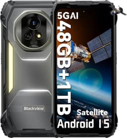 Blackview XPLORE 2 Satellite - Robuuste Smartphone - 5G - 48GB RAM - 1TB ROM - 6.78 inch - Robuuste Telefoon - Nachtzicht - Android 15 - NFC - GPS - Zwart — thumbnail 1