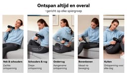 Funlife M2 Mini Massage Gun Mintgroen - Compact Massagepistool 0,5 kg - Fluisterstil <45 dB - 6 Intensiteitsstanden - 4 Massagekoppen - Draadloos — thumbnail 4