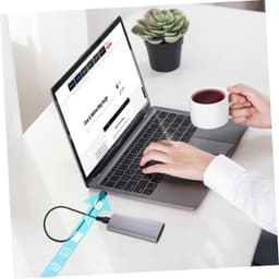 Housoutil Draagbare USB Type C Externe Hard Drive met Datakabel Ultra Behuizing Geschikt voor Laptops Routers voor Capaciteit Gegevensoverdracht — thumbnail 2