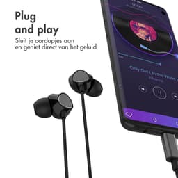 imoshion Bedrade Oordopjes met USB-C Aansluiting - In-Ear Oortjes met Draad - Zwart — thumbnail 5