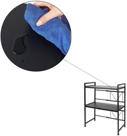 Magnetische Magnetron Standaard - Magnetron Plank - Keuken Organiseren - Verstelbare Breedte - 40-60 cm - Zwart — thumbnail 2