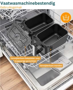 MRKK® Airfryer XXL - Dubbele Mand Airfryer — thumbnail 3