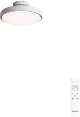 CREATE - Stille 56W bladloze plafondventilator Ø50 cm met LED-licht in de behuizing en lamplicht - S - Met licht - Afstandsbediening - WIND CLEAR BLADELESS — thumbnail 1